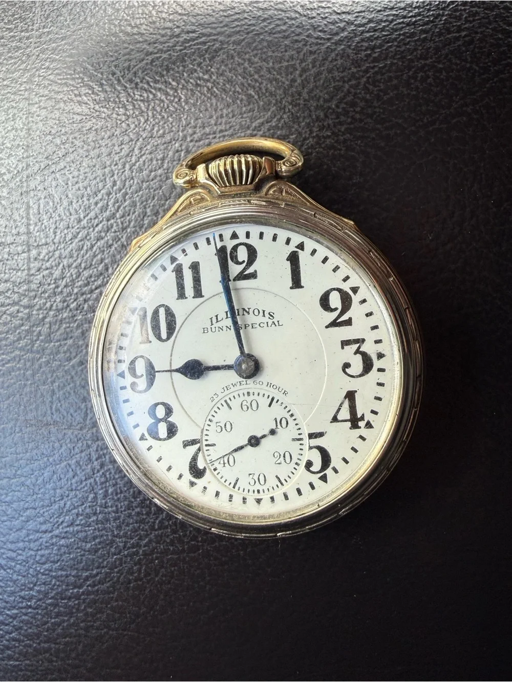 Illinois Bunn Special 163 Type I 23J 60 Hour Model 14 Railroad Pocket Watch RARE